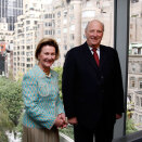 King Harald and Queen Sonja at MoMA, New York (Photo: Lise Åserud / Scanpix)